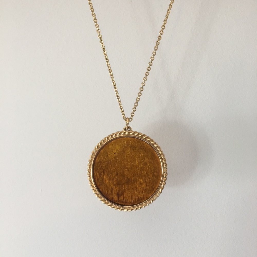 Vintage Preserved Golden Butterfly/Petal Necklace